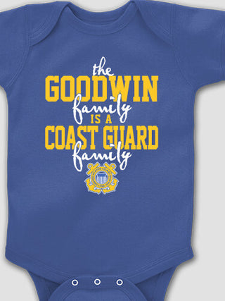 Coast Guard Family : Printed Baby Bodysuits
