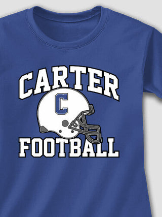 Football Helmet : Adult Ladies Fitted T-Shirt