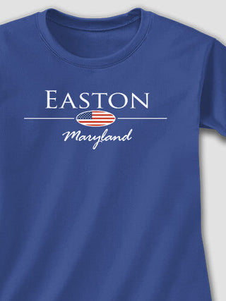Hometown Flag : Adult Ladies Fitted T-Shirt