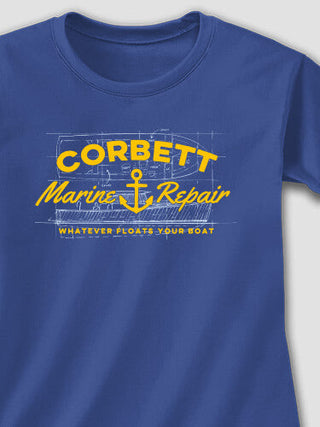 Marine Repair : Adult Ladies Fitted T-Shirt