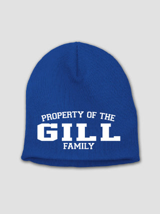 Property of Family : Embroidered Beanies