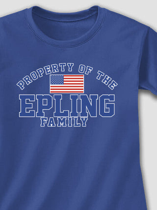 Property of Flag : Adult Ladies Fitted T-Shirt