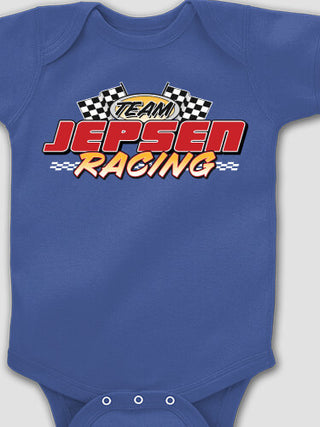 Racing Team : Printed Baby Bodysuits