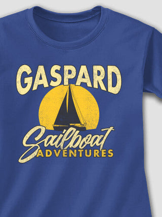 Sailboat Adventures : Adult Ladies Fitted T-Shirt
