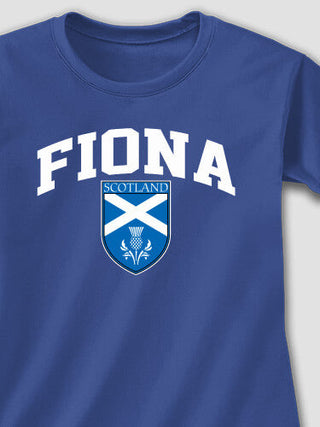 Scottish Shield : Adult Ladies Fitted T-Shirt
