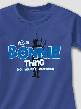 Scottish Thing : Adult Ladies Fitted T-Shirt