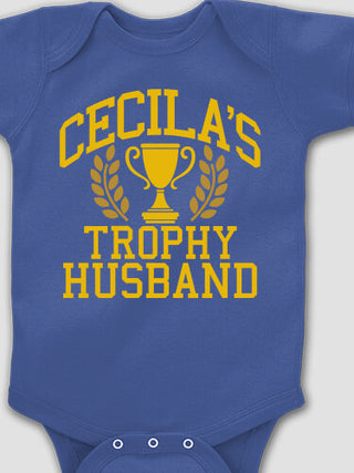 Trophy Husband : Printed Baby Bodysuits