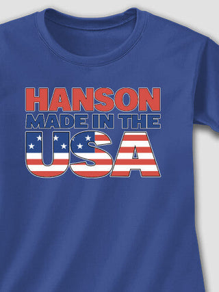 USA Family : Adult Ladies Fitted T-Shirt