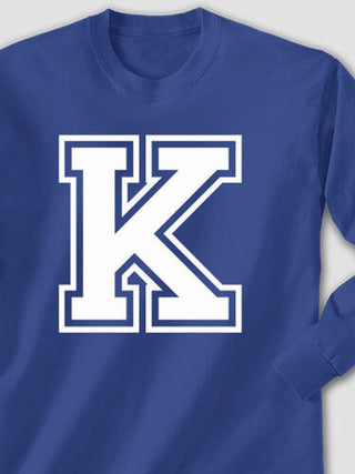 Varsity Letter : Printed Long Sleeves