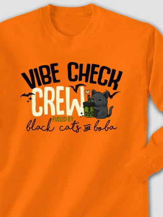 Black Cats And Boba : Printed Long Sleeves
