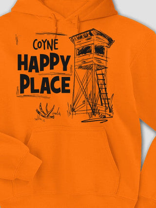 Hunting Happy Place : Printed Hoodies