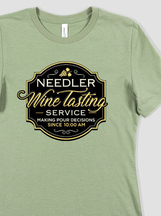 Classic Wine Tasting Services : Premium Ladies T-Shirts