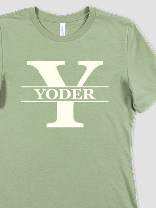 Family Monogram : Premium Ladies T-Shirts
