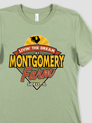 Livin' The Dream Farm : Premium Ladies T-Shirts