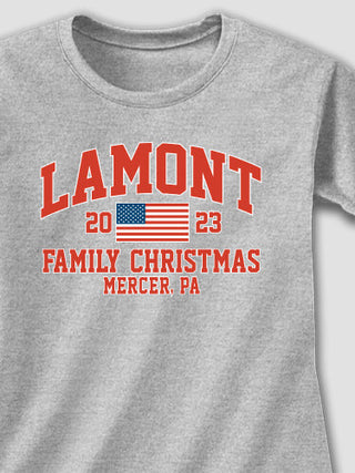 American Christmas Varsity : Printed T-Shirts