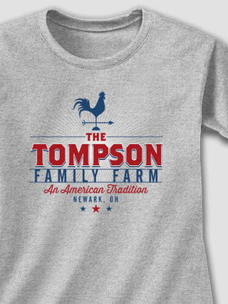 American Farm : Adult Ladies Fitted T-Shirt