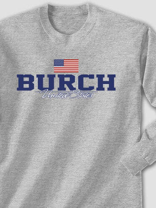 American Flag : Printed Long Sleeves