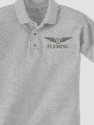 Aviation Monogram : Embroidered Polo Shirts
