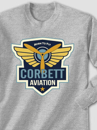 Aviation Patch : Printed Long Sleeves