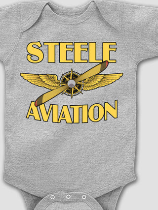 Aviation : Printed Baby Bodysuits