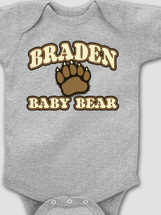 Baby Bear : Printed Baby Bodysuits