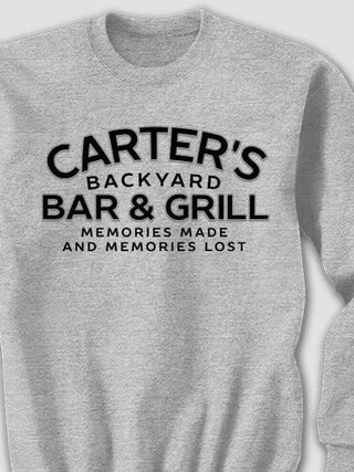 Backyard Bar and Grill : Printed Sweatshirts