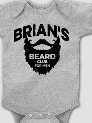 Beard Club : Printed Baby Bodysuits