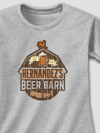 Beer Barn : Adult Ladies Fitted T-Shirt