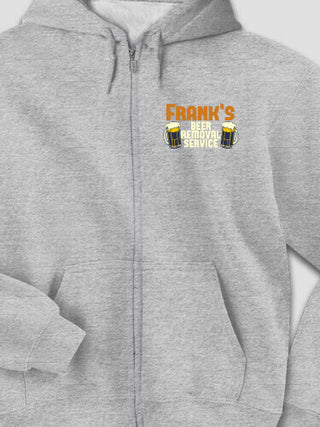Beer Removal : Embroidered Zip Hoodies
