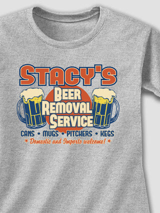 Beer Removal : Adult Ladies Fitted T-Shirt