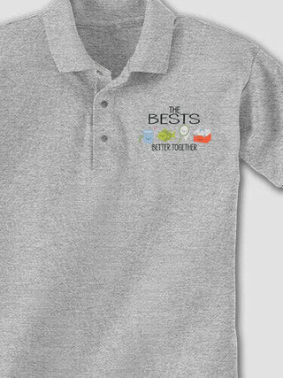 Better Together Fishing : Embroidered Polo Shirts