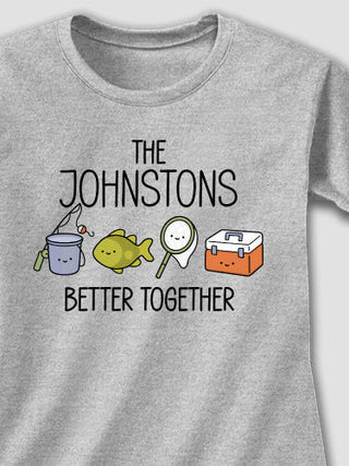 Better Together Fishing : Adult Ladies Fitted T-Shirt
