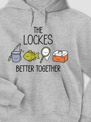 Better Together Fishing : Printed Hoodies