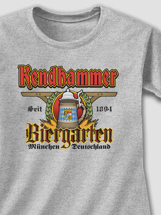 Biergarten : Adult Ladies Fitted T-Shirt