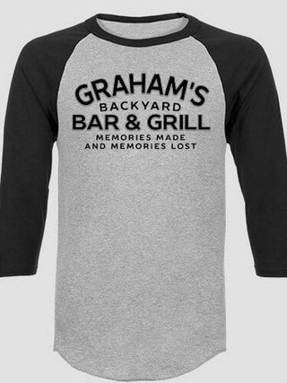 Backyard Bar and Grill : Printed Raglan Shirts