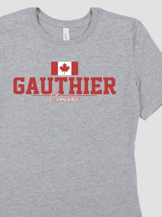 Canadian Flag : Premium Ladies T-Shirts