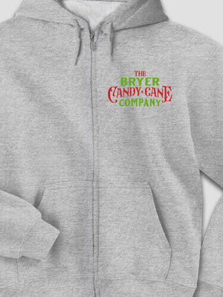 Candy Cane Company : Embroidered Zip Hoodies