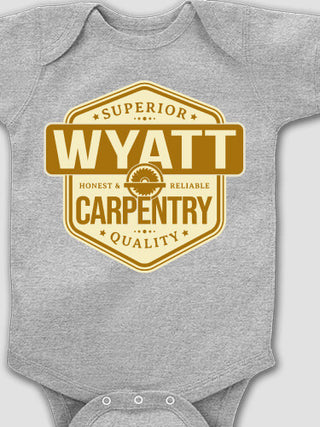 Carpentry : Printed Baby Bodysuits