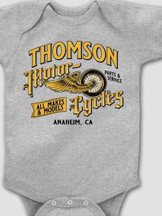 Classic Motorcycles : Printed Baby Bodysuits