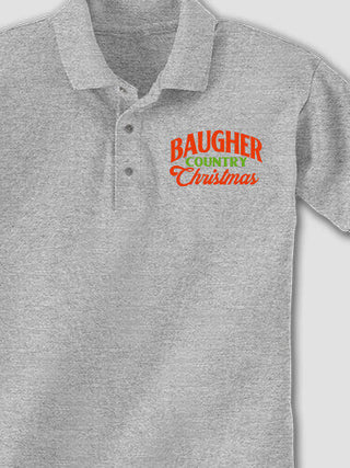 Country Christmas : Embroidered Polo Shirts