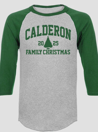 Christmas Varsity : Printed Raglan Shirts