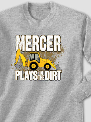 Dirt Shirt - Backhoe : Printed Long Sleeves