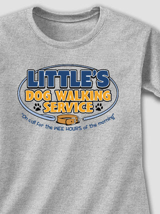 Dog Walking Service : Adult Ladies Fitted T-Shirt