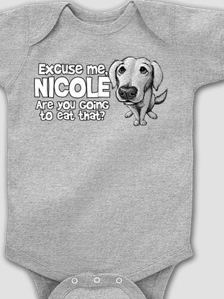 Excuse Me Dog : Printed Baby Bodysuits