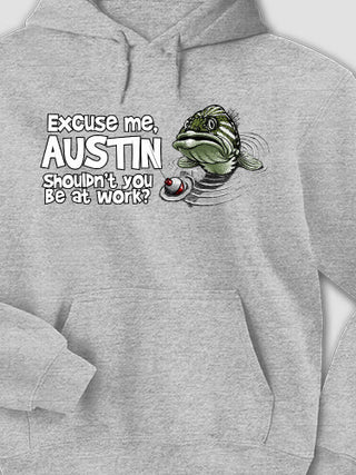Excuse Me Fish : Printed Hoodies