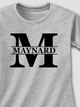 Family Monogram : Adult Ladies Fitted T-Shirt
