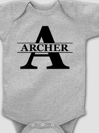 Family Monogram : Printed Baby Bodysuits