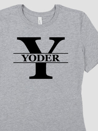Family Monogram : Premium Ladies T-Shirts