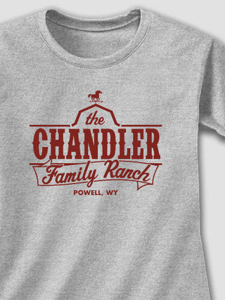 Family Ranch : Adult Ladies Fitted T-Shirt