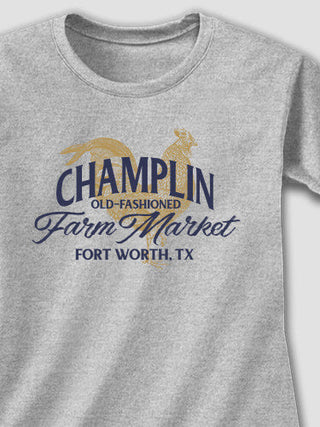 Farm Market : Adult Ladies Fitted T-Shirt
